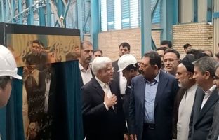 افتتاح بزرگترین خط تولید تیر آهن شرق کشور با حضور معاون اول رییس جمهور در نیشابور