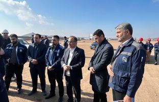 بازدید میدانی مدیر عامل شرکت سنگ آهن مرکزی ایران بافق از پروژه کارخانه فولاد آلیاژی مرکزی بافق