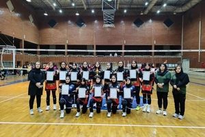 قهرمانی دختران والیبالیست باشگاه فرهنگی ورزشی پتروشیمی مارون در لیگ برتر استان خوزستان