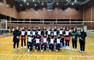 قهرمانی دختران والیبالیست باشگاه فرهنگی ورزشی پتروشیمی مارون در لیگ برتر استان خوزستان