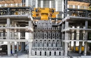 ماشین ریخته‌گری مداوم با شعاع ۱۲ متری به مرحله نصب رسید