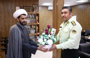 دیدار مدیر روابط عمومی شرکت سنگ‌آهن مرکزی ایران ـ بافق با فرمانده انتظامی شهرستان به مناسبت هفته نیروی انتظامی