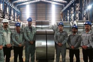 تولید ورق گالوانیزه با عرض ۷۰۰ میلی‌متر در کارخانه شماره ۲ شرکت ورق‌خودرو