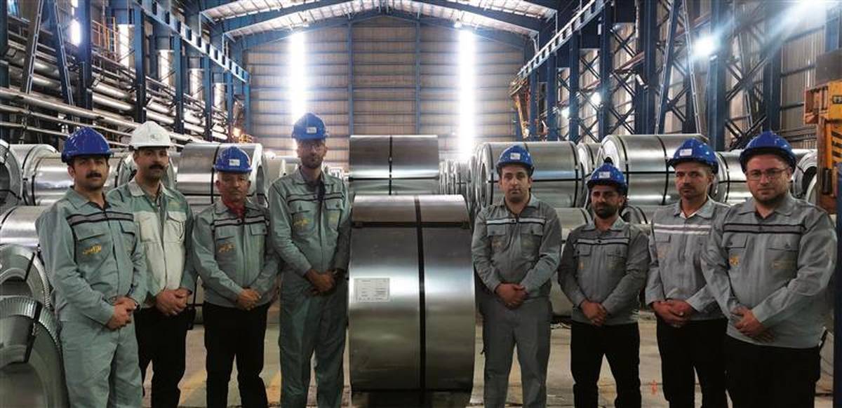 تولید ورق گالوانیزه با عرض ۷۰۰ میلی‌متر در کارخانه شماره ۲ شرکت ورق‌خودرو