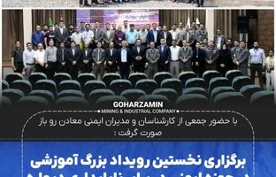 برگزاری نخستین رویداد بزرگ آموزشی در حوزه ایمنی در برابر ناپایداری دیواره معادن به میزبانی شرکت گهرزمین