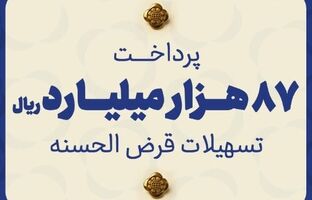 مؤسسه اعتباری ملل ۸۷ هزار میلیارد ریال تسهیلات قرض‌الحسنه پرداخت نمود