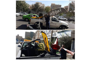 حذف زوائد بصری و فیزیکی از معابر منطقه ۲