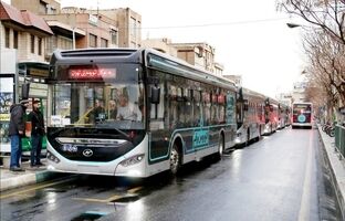 آغاز به کار دو خط جدید اتوبوس برقی در خیابان‌های سعدی جنوبی و ۱۷ شهریور