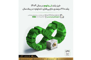 خیز بلند «تداوم» در سال ۱۴۰۴؛ رشد ۲۸۰ درصدی دارایی‌های «تداوم» در یک سال