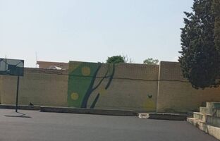 با پخش ۶۰ تن آسفالت ۵۰۰مترمربع از حیاط مدرسه کنی آسفالت شد