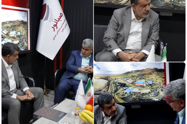 بازدید مدیر کل دفتر نظارت بر وزارت صمت از غرفه صبانور