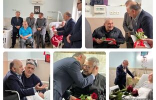 دیدار نوروزی مدیر عامل بیمه دی از مرکز ضایعه نخاعی امام علی مازندران