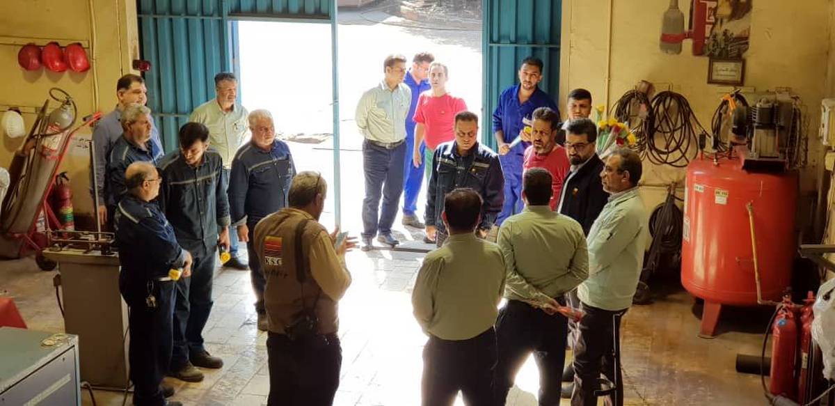  دیدار معاون منابع انسانی و امور اجتماعی با کارکنان آتش نشانی و ایمنی فولاد خوزستان
