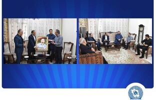 دیدار مدیرعامل بانک تجارت با خانواده شهید علی تیزکار