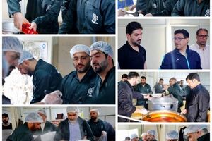 طبخ هزار پرس غذای گرم توسط خادمین منطقه۹