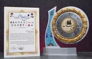 اعطای نشان عالی مدیر سال به مدیر عامل بانک شهر