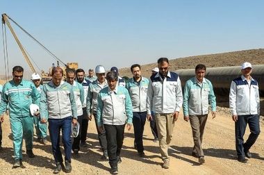 بازدید مدیرعامل گروه فولاد مبارکه از پروژه‌های پیشرفت و آبادانی اجراشده در شهرستان کوهپایه