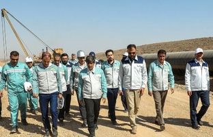 بازدید مدیرعامل گروه فولاد مبارکه از پروژه انتقال آب از دریای عمان/ به‌زودی فولاد با آب دریا تولید می‌شود