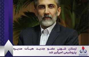 ارسلان شهنی عضو جدید هیأت مدیره پتروشیمی امیرکبیر شد
