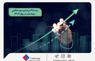 رشد 45 درصدی سود خالص بیمه ملت در بهار 1404