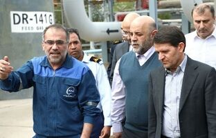 معاون وزیر نفت از پتروشیمی پارس بازدید کرد / دیدار حسن عباس زاده با سیاوش میرحاجی در مجتمع پتروشیمی پارس