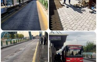 سهولت تردد شهروندان با بهسازی ایستگاه های BRT