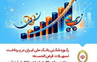 رکوردشکنی بانک ملی ایران در پرداخت تسهیلات قرض‌الحسنه؛ پرداخت روزانه ۳۵۰ وام ازدواج و ۲۷۷ وام فرزندآوری
