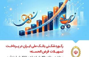 رکوردشکنی بانک ملی ایران در پرداخت تسهیلات قرض‌الحسنه؛ پرداخت روزانه ۳۵۰ وام ازدواج و ۲۷۷ وام فرزندآوری