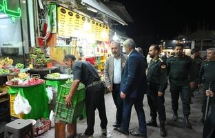 جمع آوری و ساماندهی بساط گستران در محور خیابان شهرداری