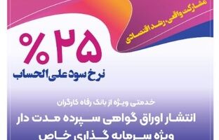 انتشار اوراق گواهی سپرده خاص از سوی بانک رفاه کارگران تداوم دارد