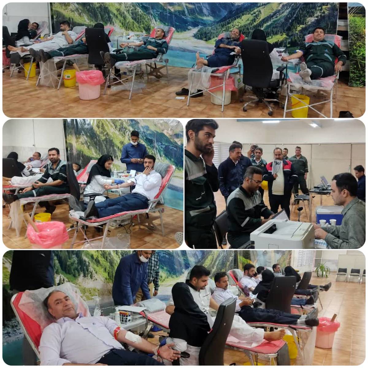 اهدای ۷۵ واحد خون توسط کارکنان شرکت فولاد آلیاژی ایران به مناسبت هفته بسیج