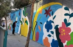  اجرای طرح دیوارنگاره مدارس منطقه ۱۹ در آستانه بازگشایی مدارس