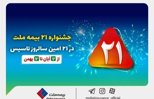 جشنواره ۲۱ بیمه ملت به مدت سه ماه برگزار می‌شود
