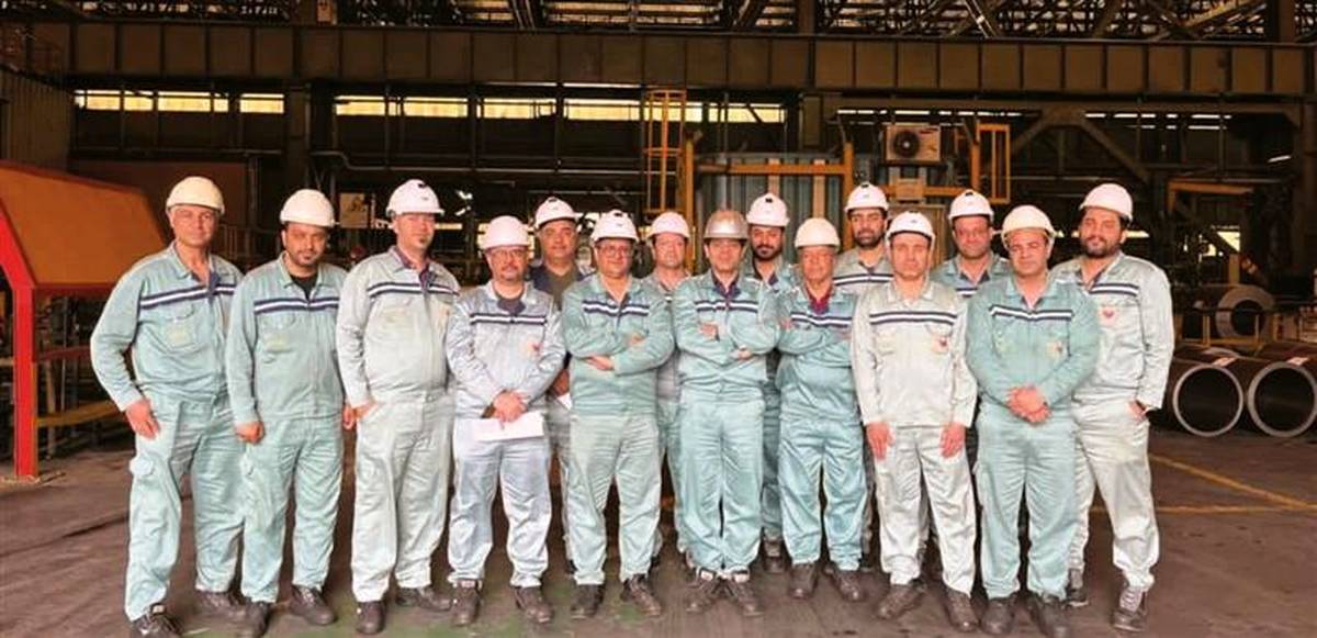 ثبت رکورد روزانه تولید کلاف سرد در خط کورکتیو ۳ نورد سرد فولاد مبارکه