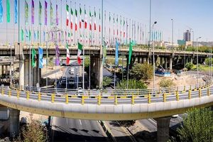 پل دوربرگردان شمال به شمال بزرگراه شهید چمران بهره برداری شد