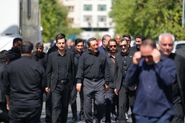 مواکب شهدای وزارت صمت در مراسم تشییع رهبر شهید ایران