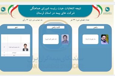تغییر مدیریت بازرسی و نظارت شرکت بیمه آرمان