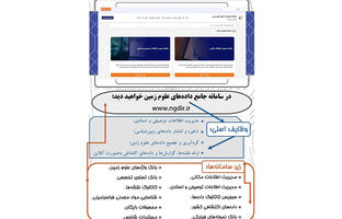 در سامانه جامع پایگاه داده‌های علوم زمین، چه اطلاعاتی را می‌توان یافت