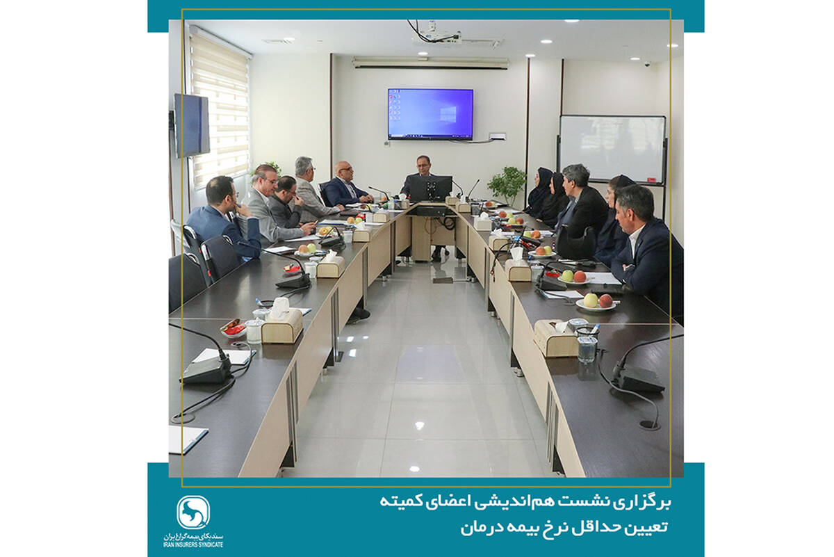 برگزاری نشست هم‌اندیشی اعضای کمیته تعیین حداقل نرخ بیمه درمان با دبیرکل سندیکای بیمه گران ایران
