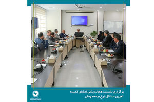 برگزاری نشست هم‌اندیشی اعضای کمیته تعیین حداقل نرخ بیمه درمان با دبیرکل سندیکای بیمه گران ایران