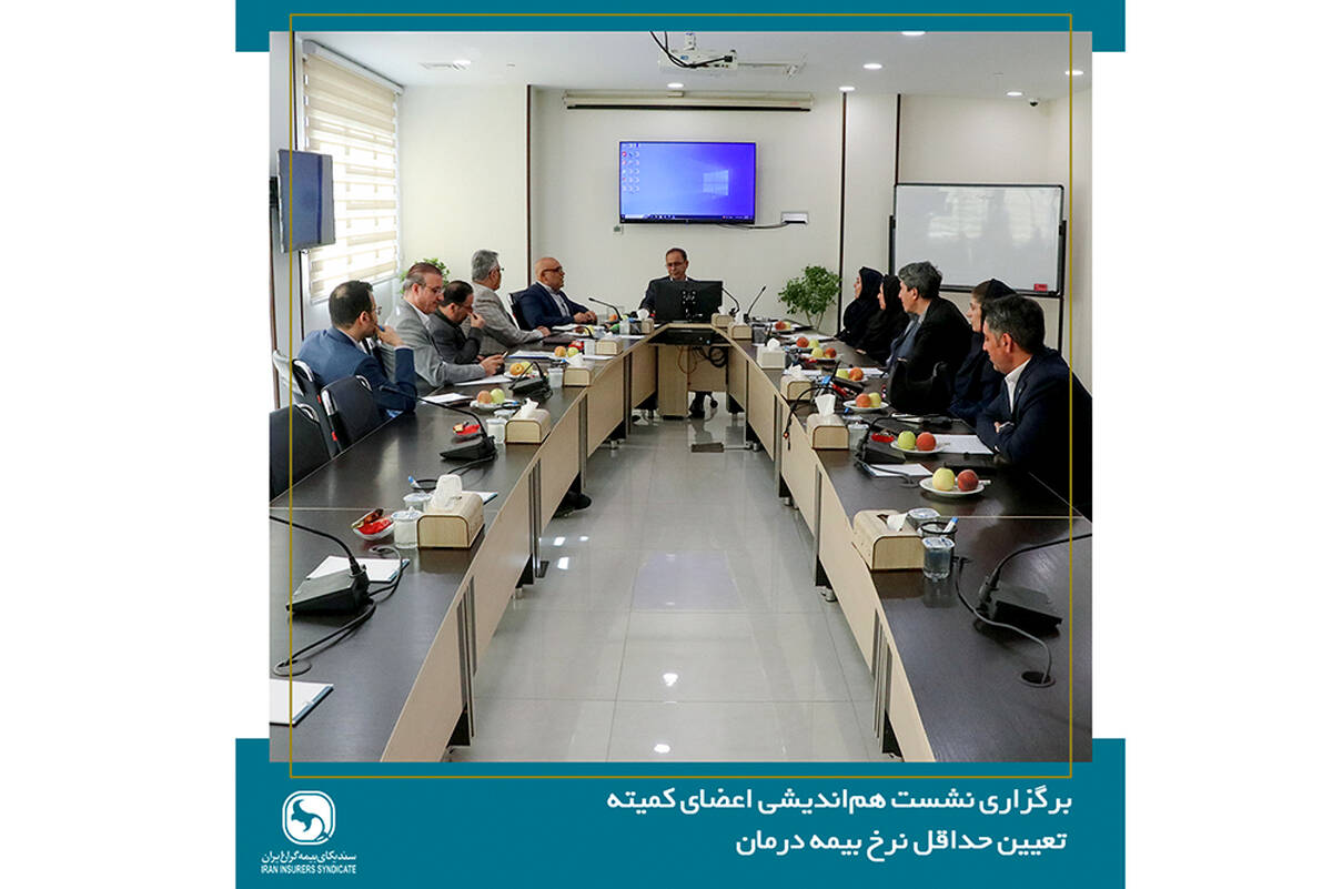 برگزاری نشست هم‌اندیشی اعضای کمیته تعیین حداقل نرخ بیمه درمان با دبیرکل سندیکای بیمه گران ایران