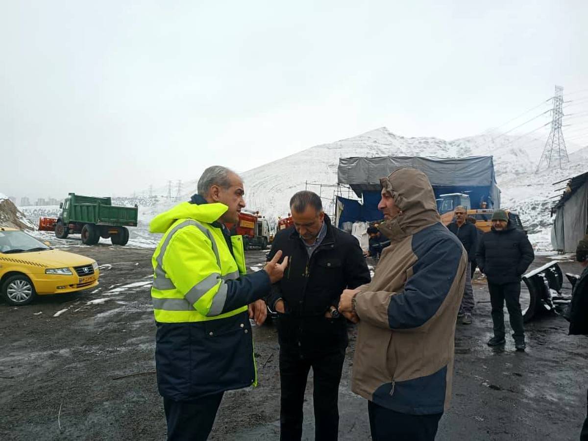 ششمین بارش زمستانی، منطقه یک را در کمتر از یک ساعت سفیدپوش کرد