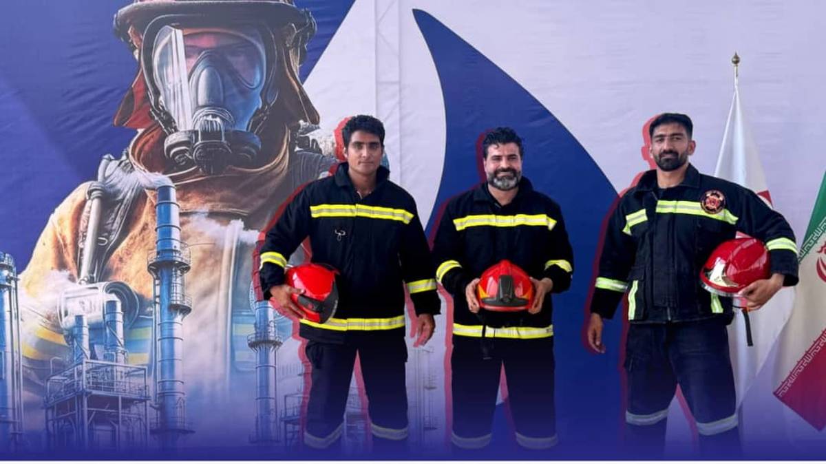 قهرمانی تیم آتش‌نشانی پتروشیمی پردیس در رقابت‌های منطقه پارس