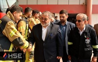 بازدید سردار جلالی از شرکت HSE پتروشیمی عسلویه / تأکید بر نوآوری در ایمنی و پدافند غیرعامل